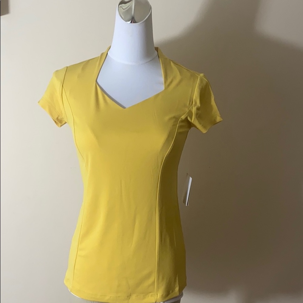 Carmen Queen Ann neckline stretchy jersey top